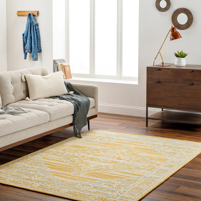 Surya Addyson Ayo-2302 Mustard, Light Slate, Ivory Rug.
