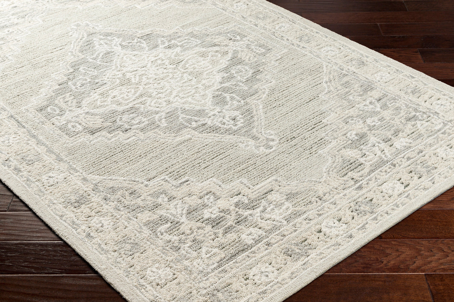 Surya Addyson Ayo-2303 Light Sage, Cream Rug.