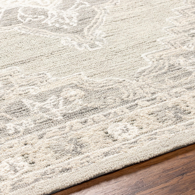 Surya Addyson Ayo-2303 Light Sage, Cream Rug.