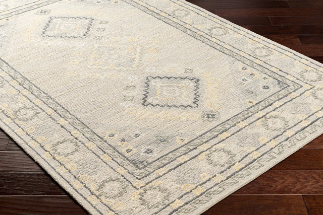 Surya Addyson Ayo-2304 Light Gray, Charcoal, Yellow Rug.