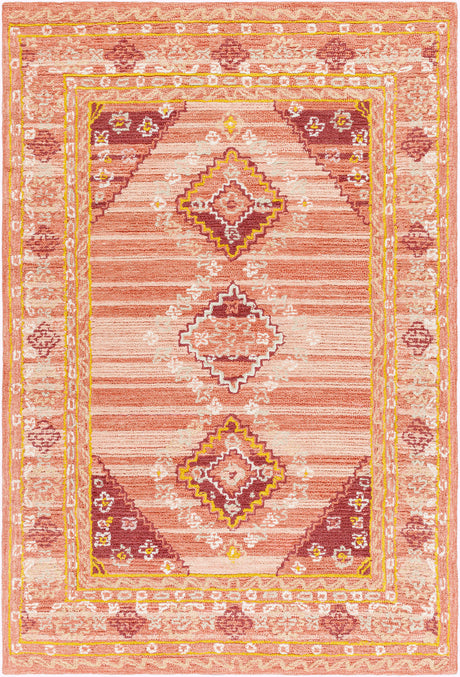 Surya Addyson Ayo-2306 Dusty Coral, Grass Green, Dusty Pink Rug.