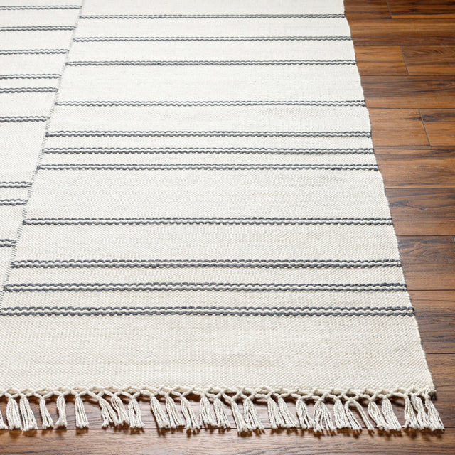 Surya Azalea Aza-2332 Charcoal, Cream Rug.