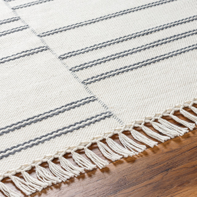 Surya Azalea Aza-2332 Charcoal, Cream Rug.