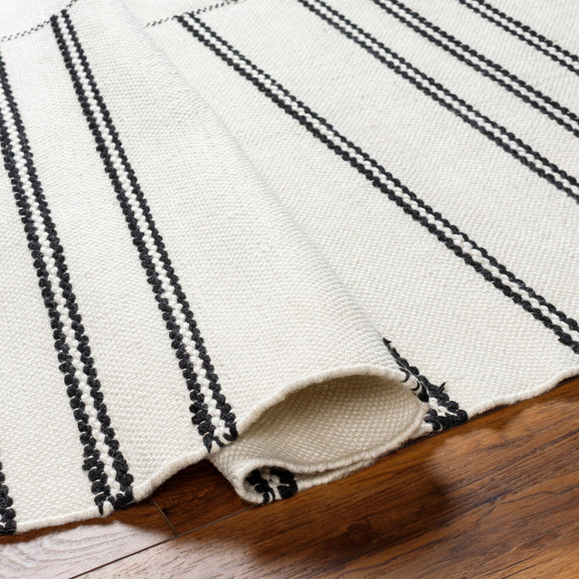 Surya Azalea Aza-2333 Ivory, Black Rug.