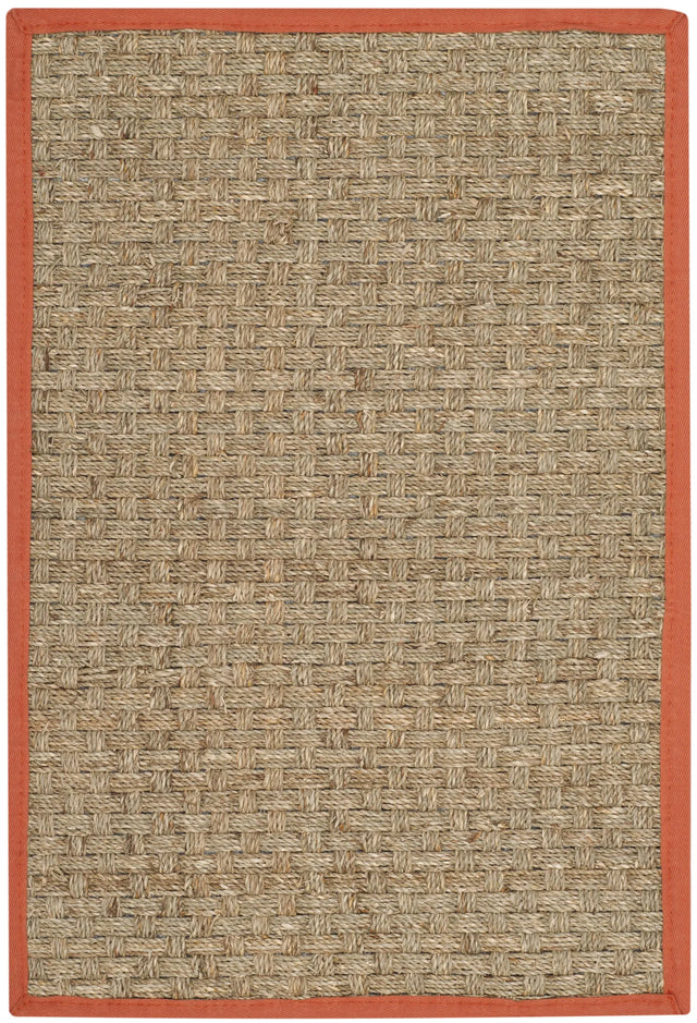 Safavieh Natural Fiber 2'-0" x 3'-0" Rug in Natural / Rust