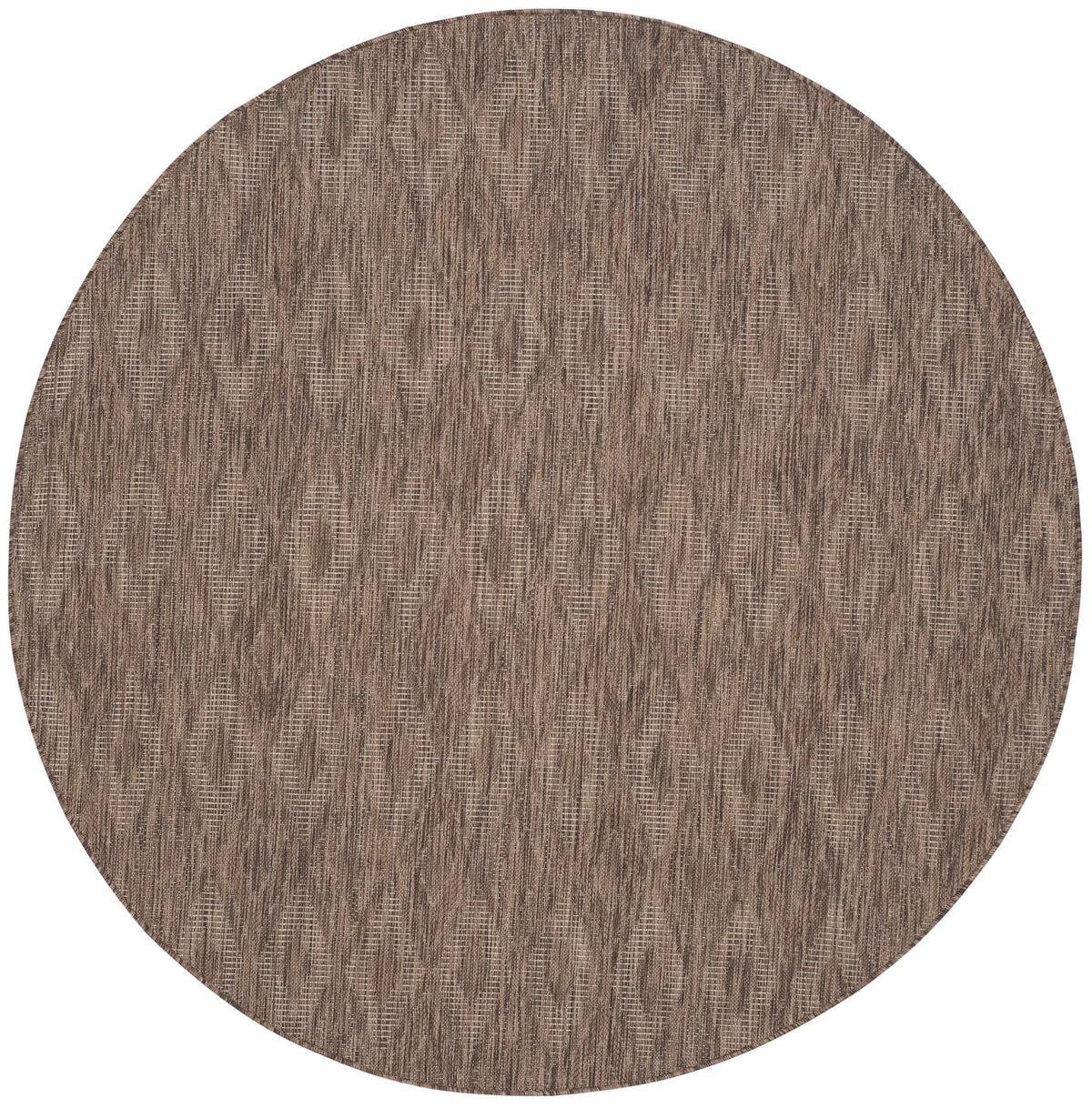 Safavieh Courtyard 5'-3" x 5'-3" Rug in Brown / Brown