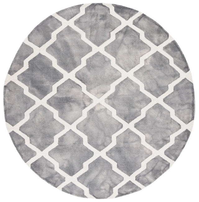 Safavieh Dip Dye 7'-0" x 7'-0" Rug in Grey / Ivory