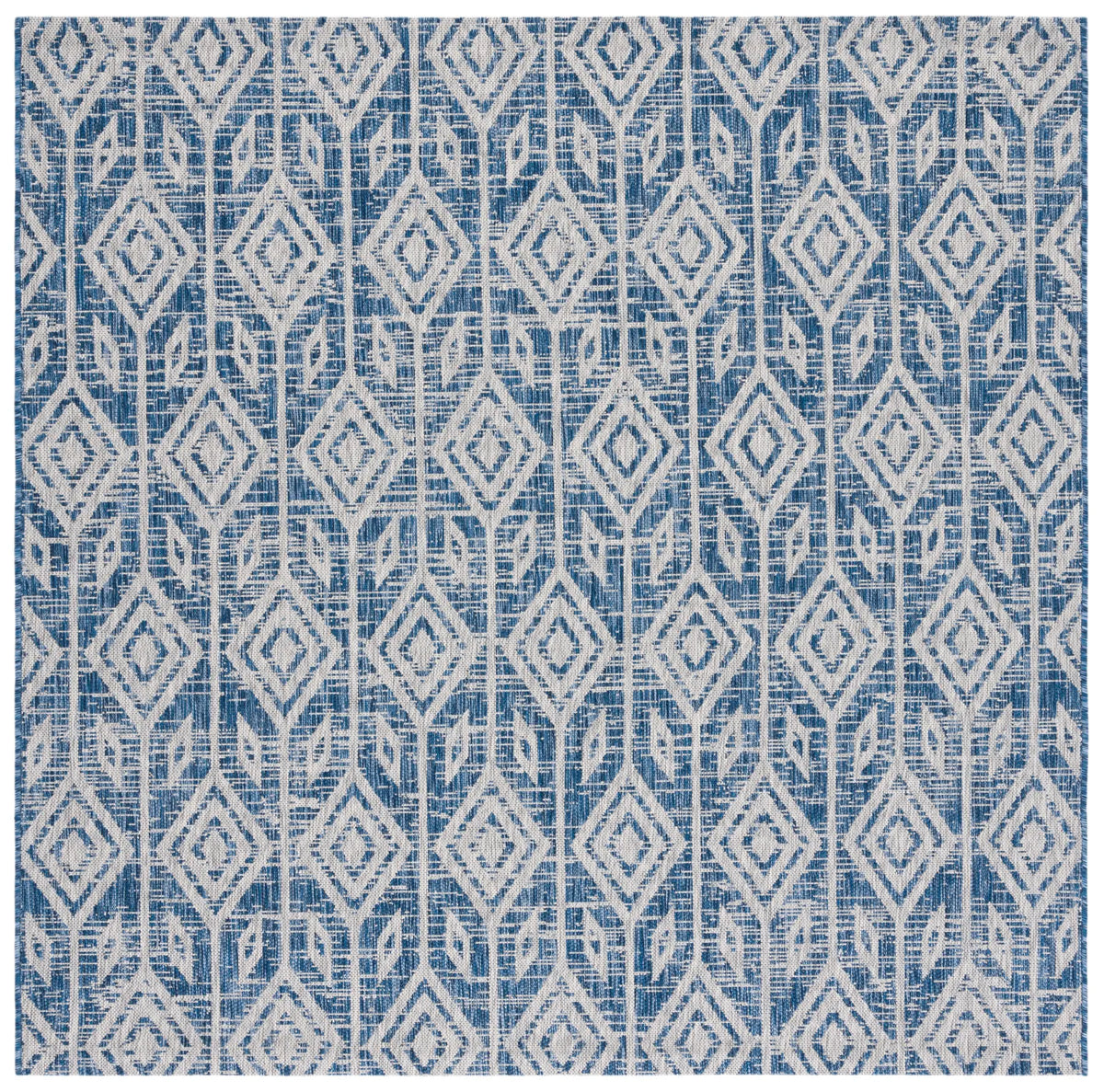 Safavieh Courtyard 6'-7" x 6'-7" Rug in Navy / Grey