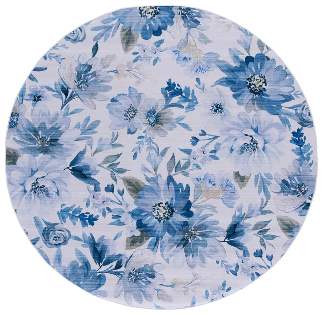 Safavieh Tacoma 6'-0" x 6'-0" Rug in Light Blue / Blue