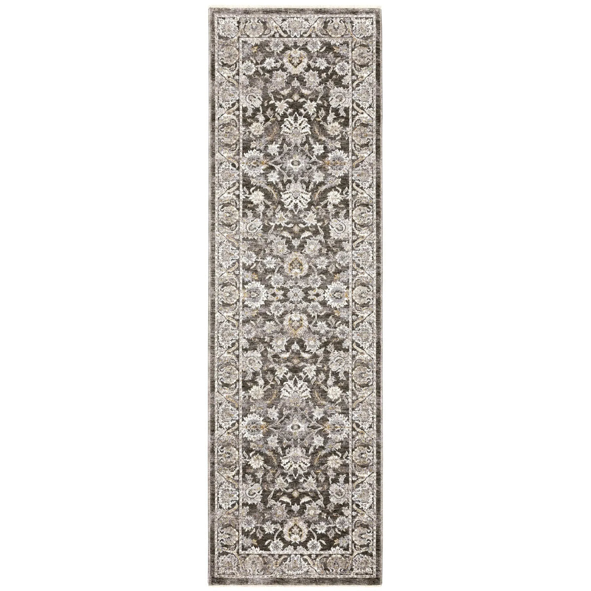Oriental Weavers Sphinx Maharaja 070N1 Charcoal/Ivory Rugs - runner