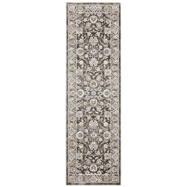Oriental Weavers Sphinx Maharaja 070N1 Charcoal/Ivory Rugs - runner