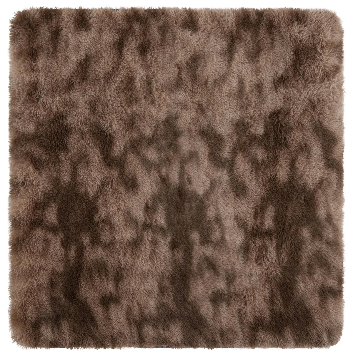 Safavieh Rainbow Shag 4'-0" x 4'-0" Rug in Brown