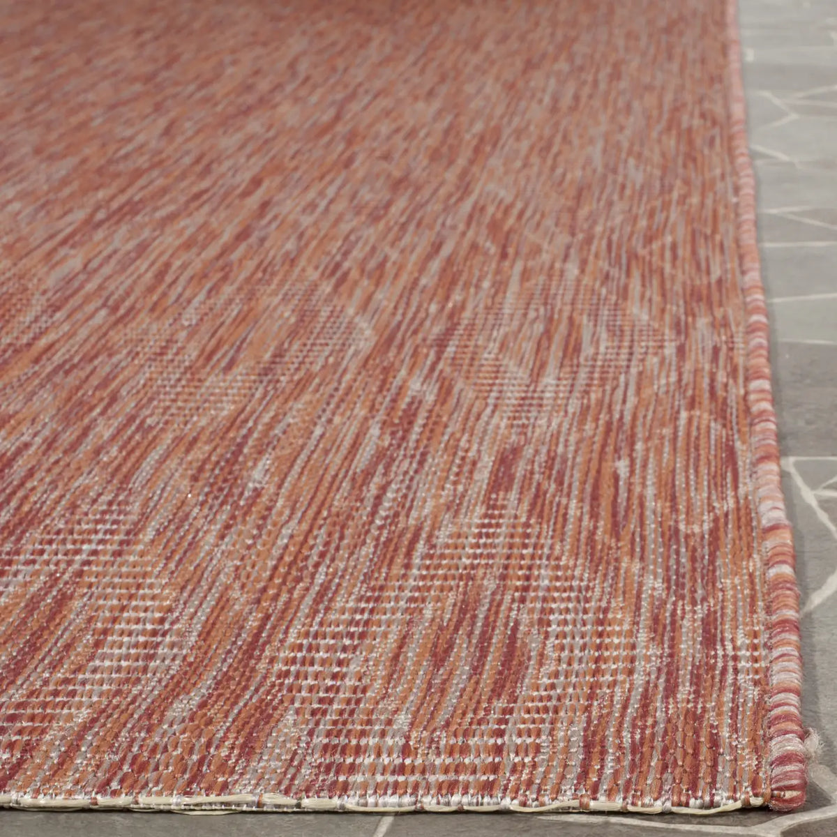 Safavieh Courtyard 6'-7" x 9'-6" Rug in Red / Red