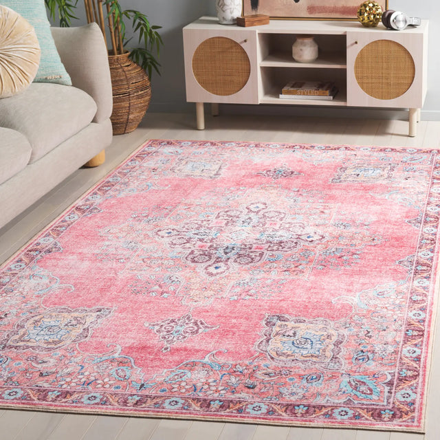 Safavieh Arizona 4'-0" x 6'-0" Rug in Pink / Beige
