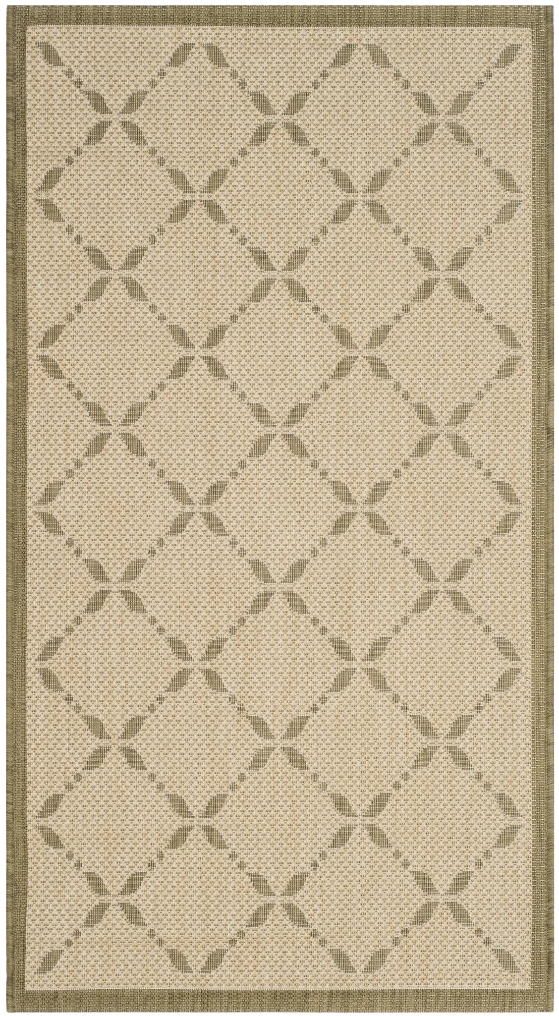 Safavieh Martha Stewart 2'-7" x 5'-0" Rug in Cream / Green