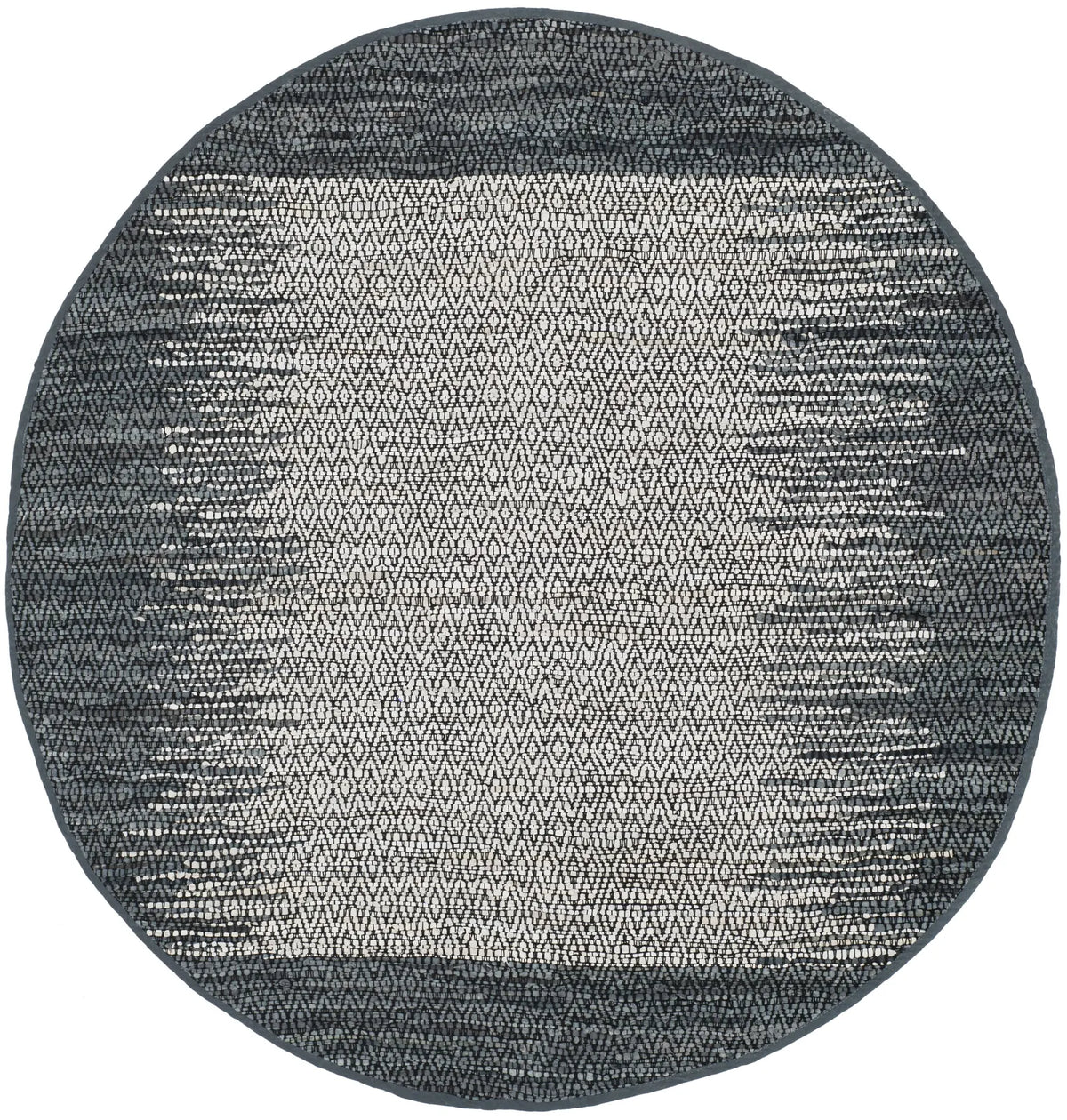 Safavieh Vintage Leather 6'-0" x 6'-0" Rug in Light Grey / Charcoal