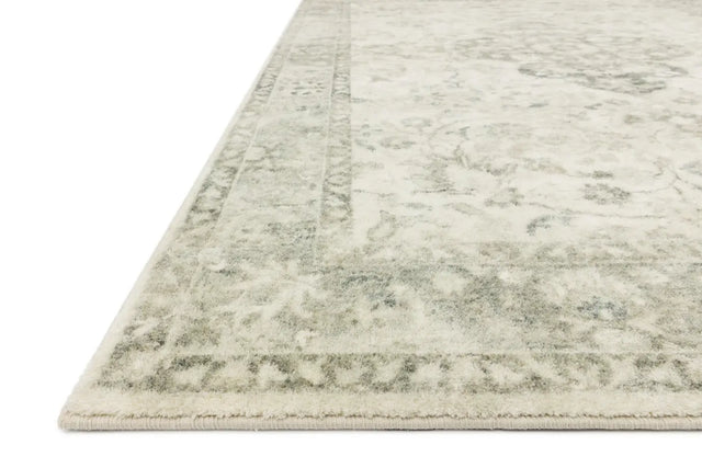 Loloi Rosette Ros-02 Ivory/Silver Rugs - rug corner