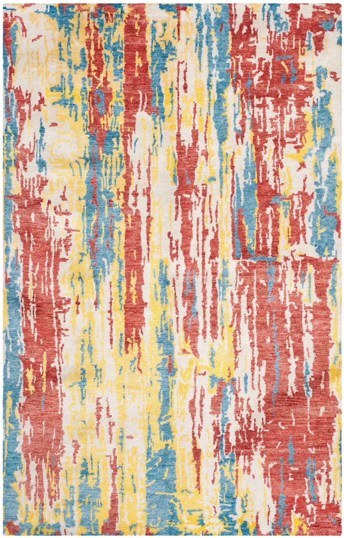 Safavieh Tibetan 5'-0" x 8'-0" Rug in White / Multi