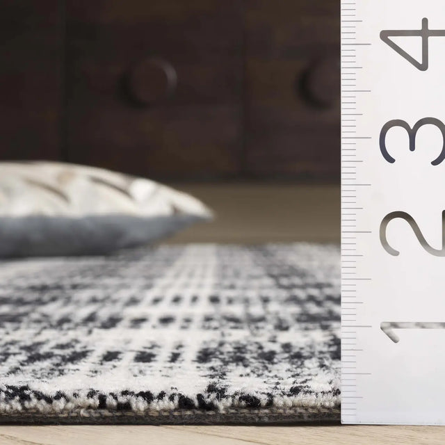 Safavieh Genre 4'-0" x 6'-0" Rug in Black / Ivory