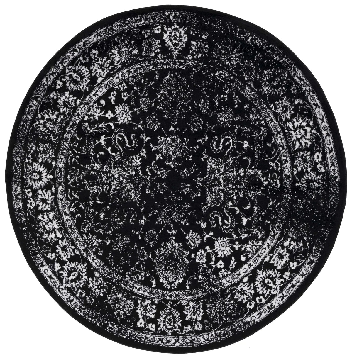 Safavieh Adirondack 6'-0" x 6'-0" Rug in Black / Ivory
