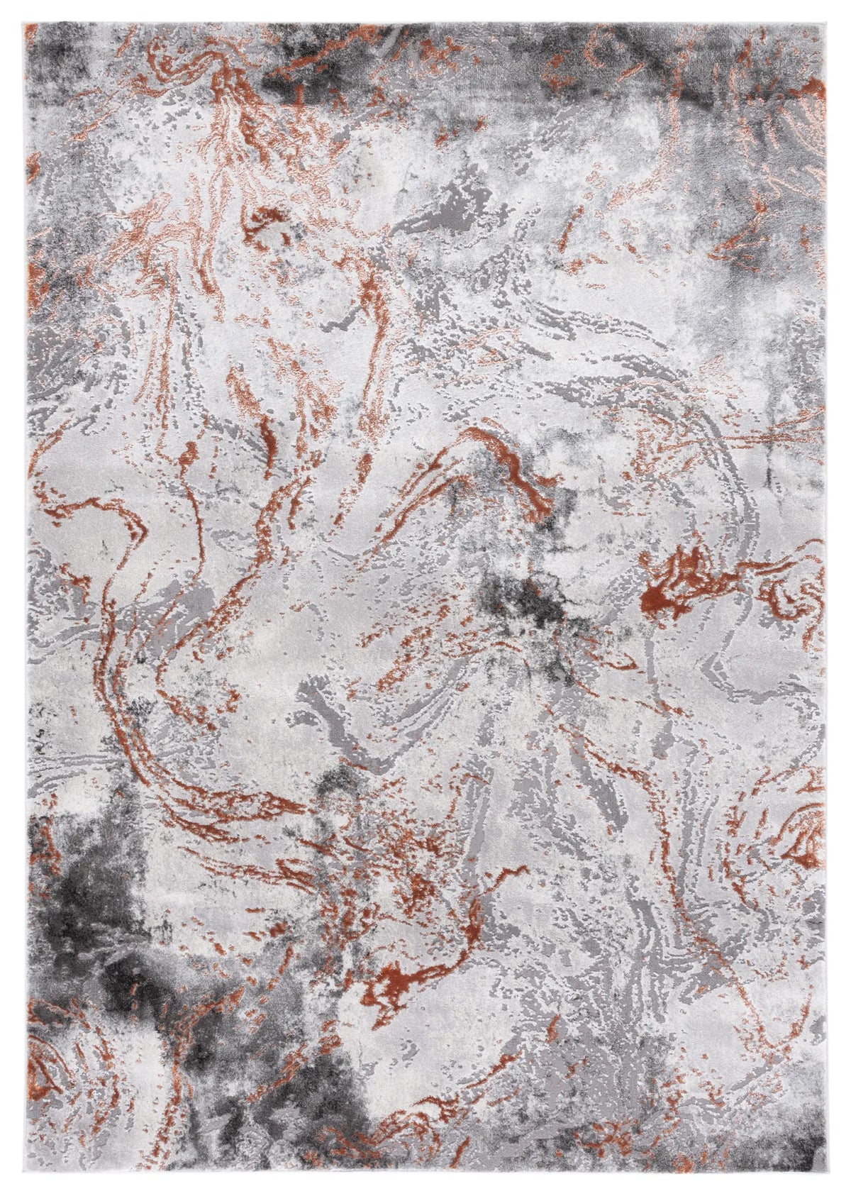 Safavieh Craft 4'-0" x 6'-0" Rug in Grey / Orange