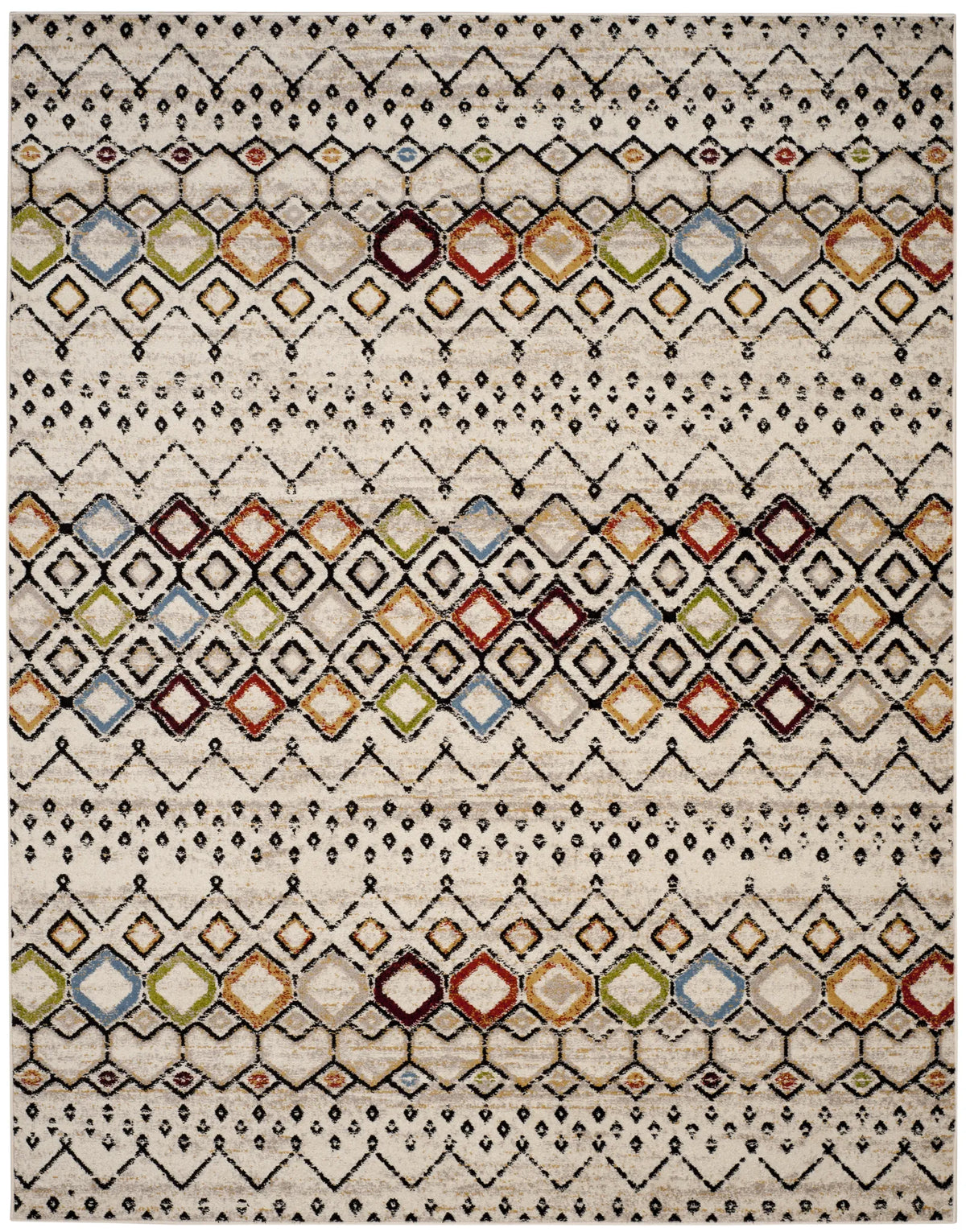 Safavieh Amsterdam 10'-0" x 14'-0" Rug in Ivory / Multi