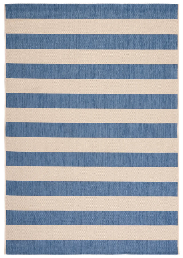 Safavieh Courtyard 4'-0" x 5'-7" Rug in Beige / Blue
