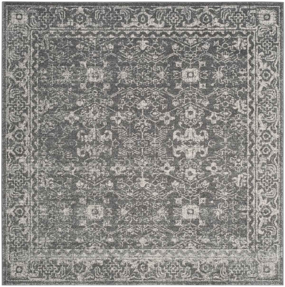 Safavieh Evoke 6'-7" x 6'-7" Rug in Grey / Ivory