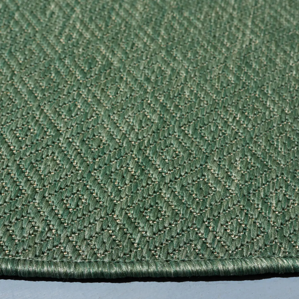 Safavieh Courtyard 6'-7" x 6'-7" Rug in Dark Green