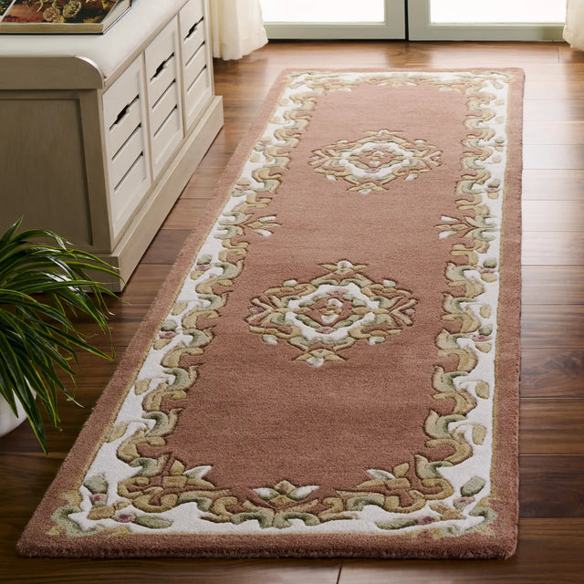 Safavieh Aubusson 2'-3" x 8'-0" Rug in Peach / Ivory