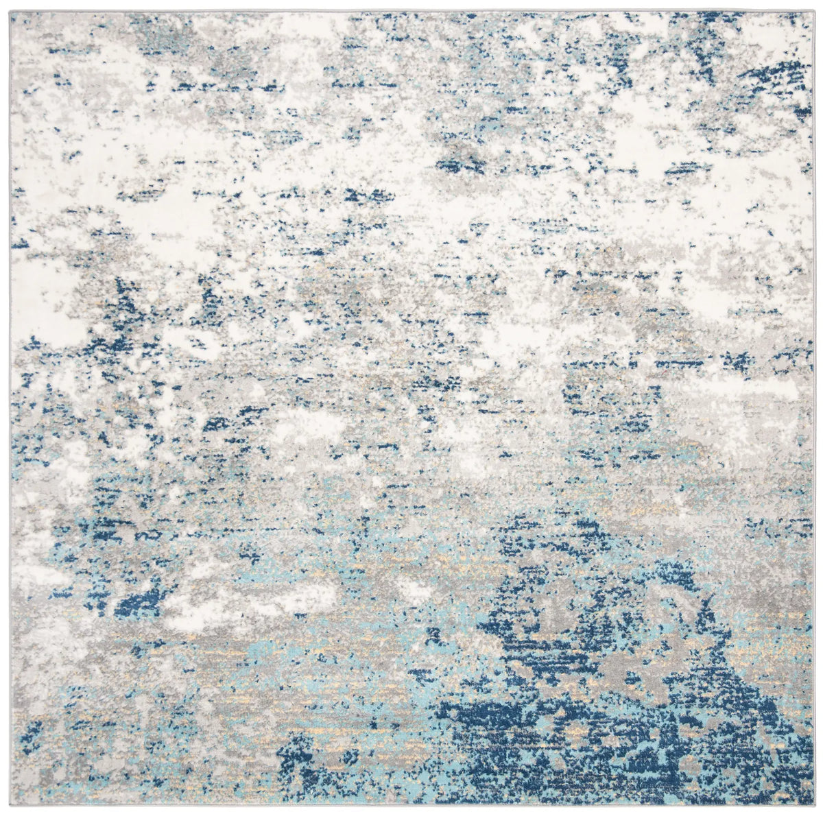 Safavieh Brentwood 6'-7" x 6'-7" Rug in Light Grey / Blue