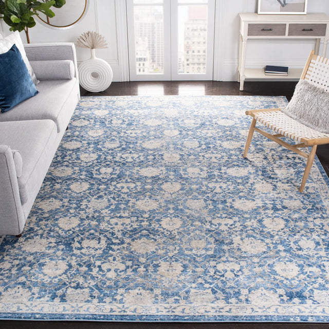 Safavieh Brentwood 10'-0" x 13'-0" Rug in Navy / Creme