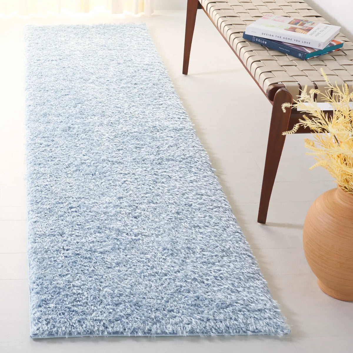 Safavieh Lindsay Shag 2'-2" x 8'-0" Rug in Aqua