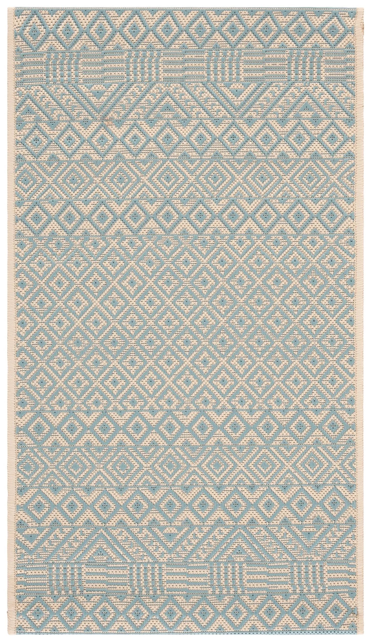 Safavieh Courtyard 2'-0" x 3'-7" Rug in Beige / Aqua