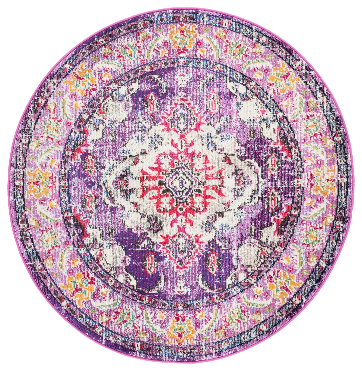 Safavieh Monaco 5'-0" x 5'-0" Rug in Violet / Fuchsia