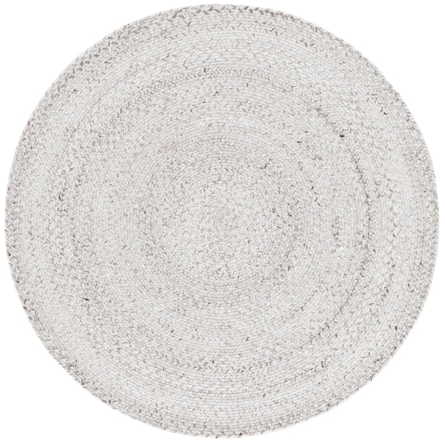Safavieh Braided 3'-0" x 3'-0" Rug in Ivory