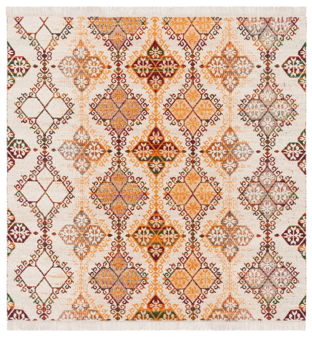 Safavieh Kilim 6'-0" x 6'-0" Rug in Ivory / Gold