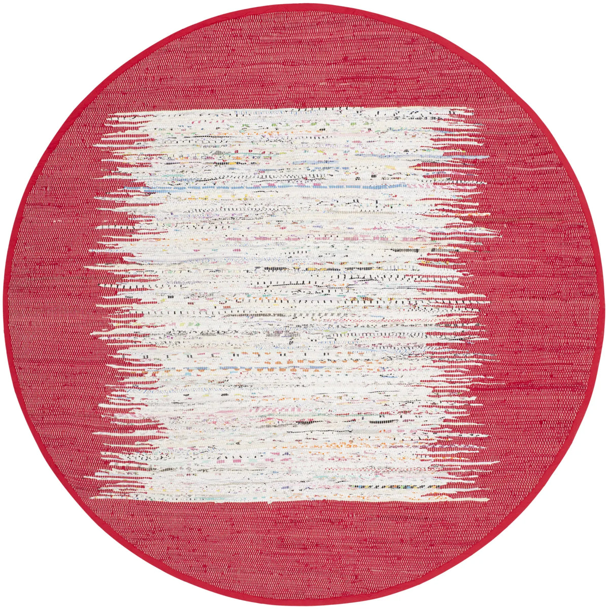 Safavieh Montauk 6'-0" x 6'-0" Rug in Ivory / Red