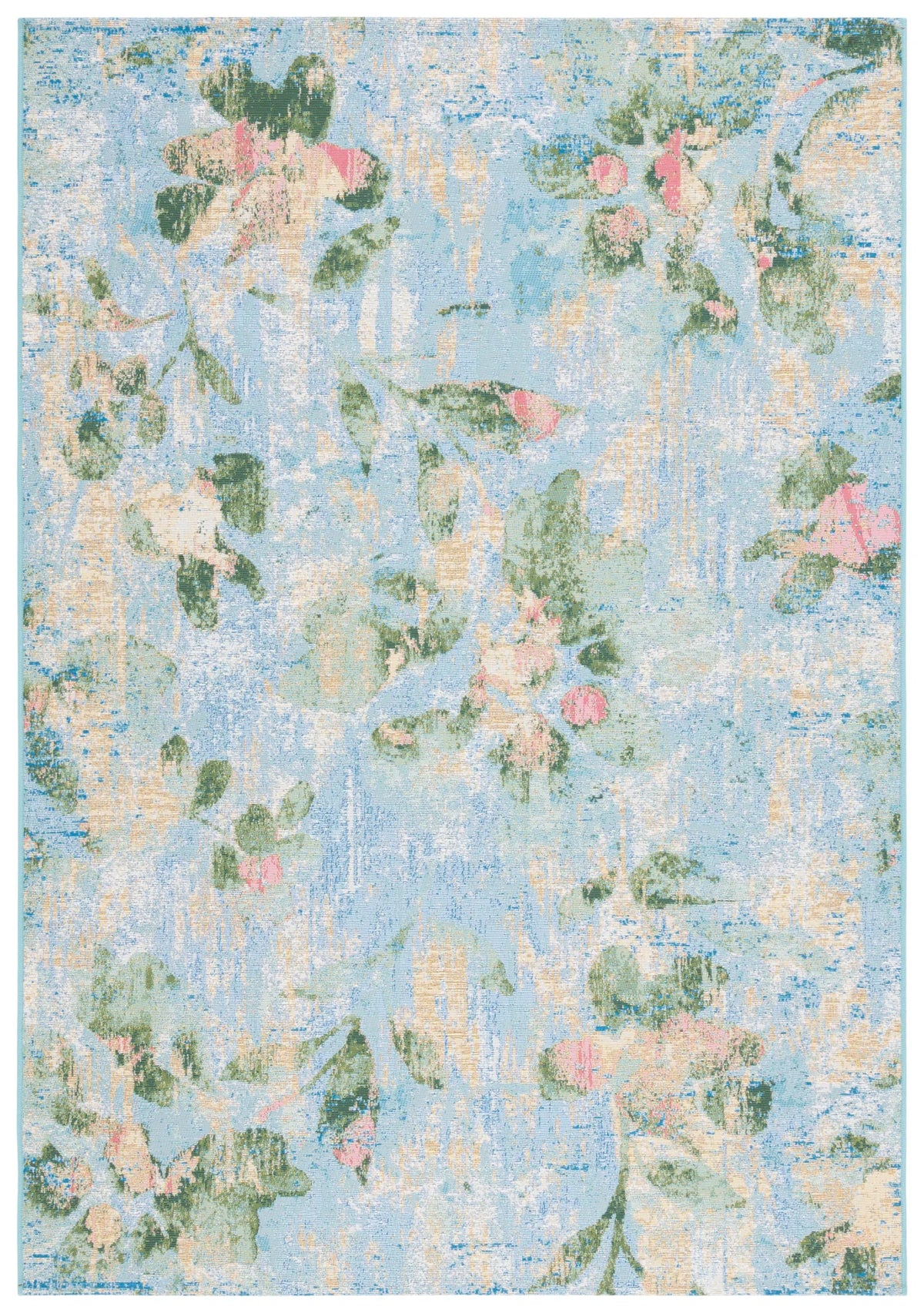 Safavieh Barbados 500 4'-0" x 6'-0" Rug in Light Blue / Green