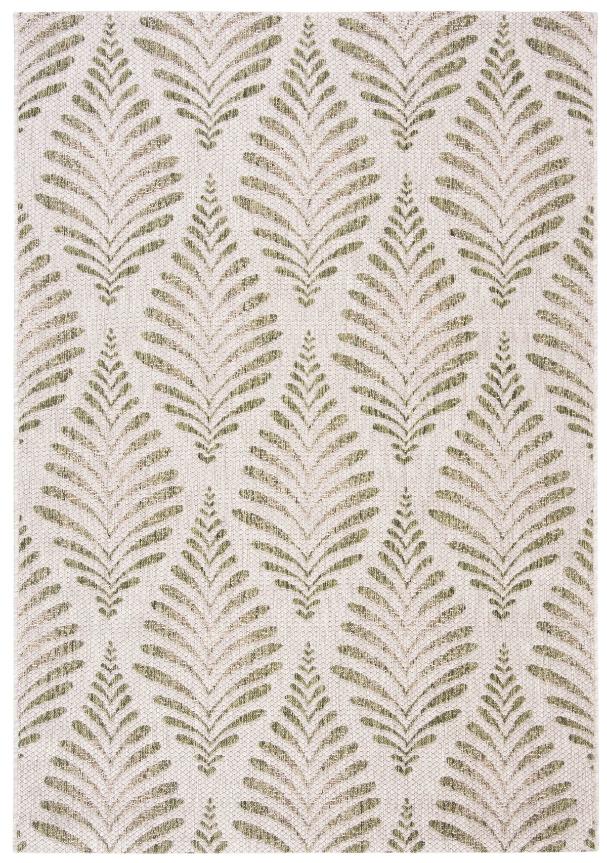 Safavieh Courtyard 4'-0" x 5'-7" Rug in Beige / Green