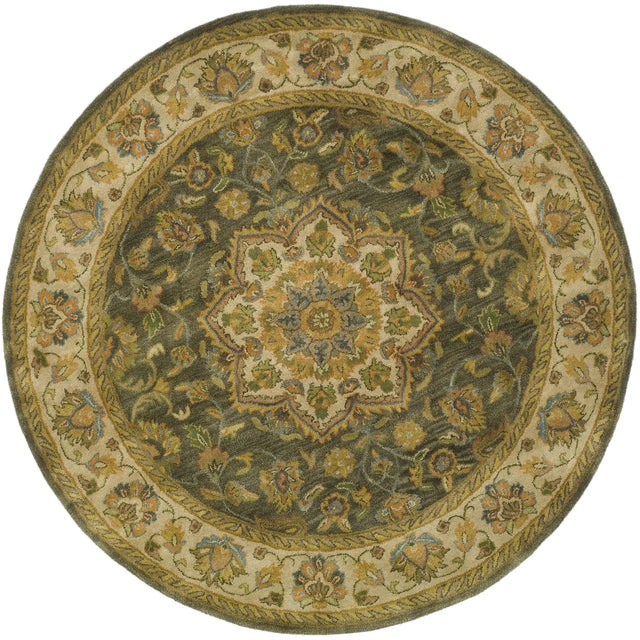 Safavieh Heritage 6'-0" x 6'-0" Rug in Green / Taupe