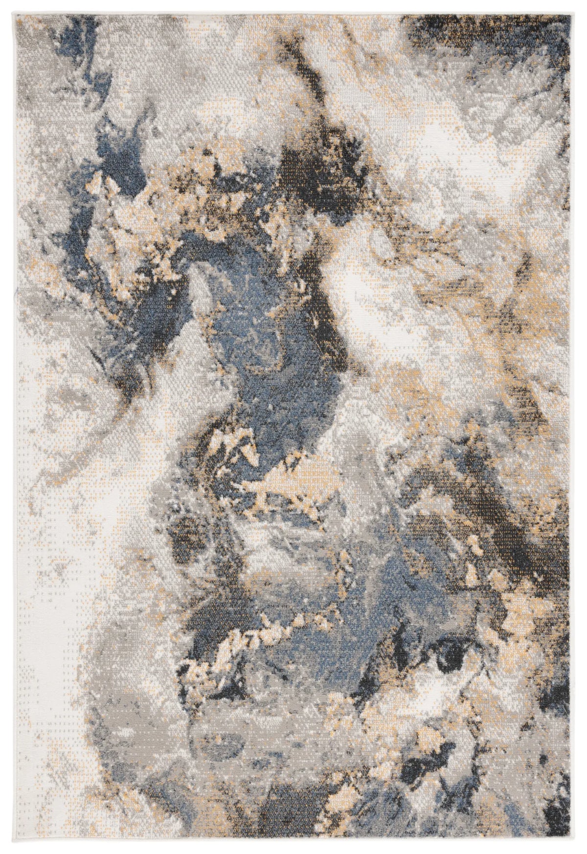 Safavieh Pyramid 4'-5" x 6'-5" Rug in Grey / Navy Gold