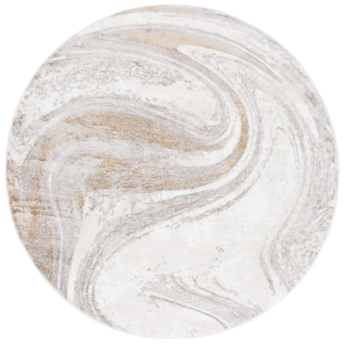 Safavieh Orchard 6'-7" x 6'-7" Rug in Grey / Gold