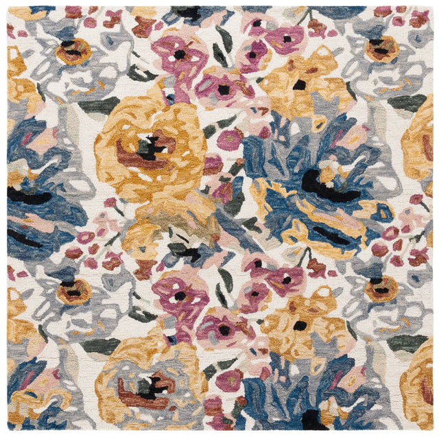 Safavieh Jardin 6'-0" x 6'-0" Rug in Ivory / Pink