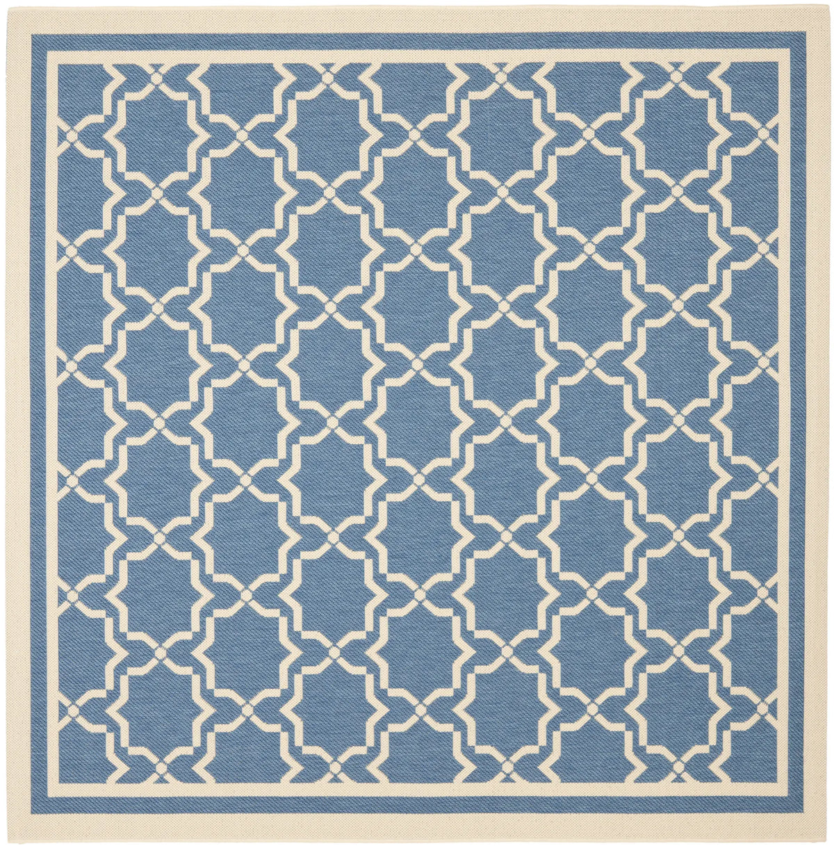 Safavieh Courtyard 6'-7" x 6'-7" Rug in Blue / Beige