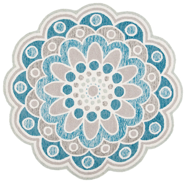 Safavieh Novelty 6'-0" x 6'-0" Rug in Grey / Blue
