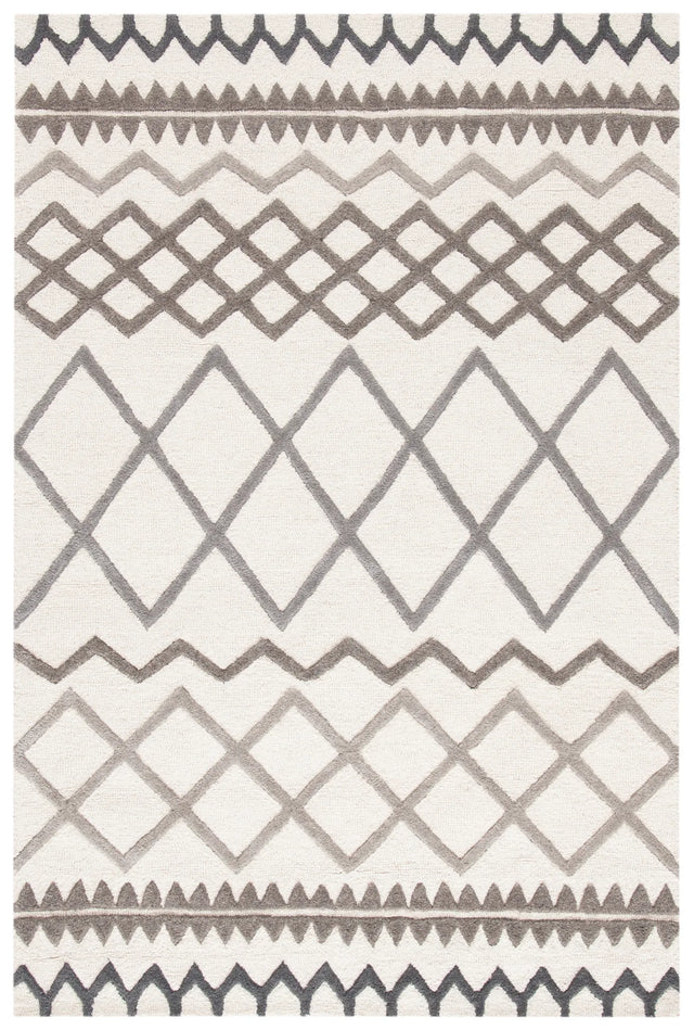 Safavieh Glamour 4'-0" x 6'-0" Rug in Ivory / Grey