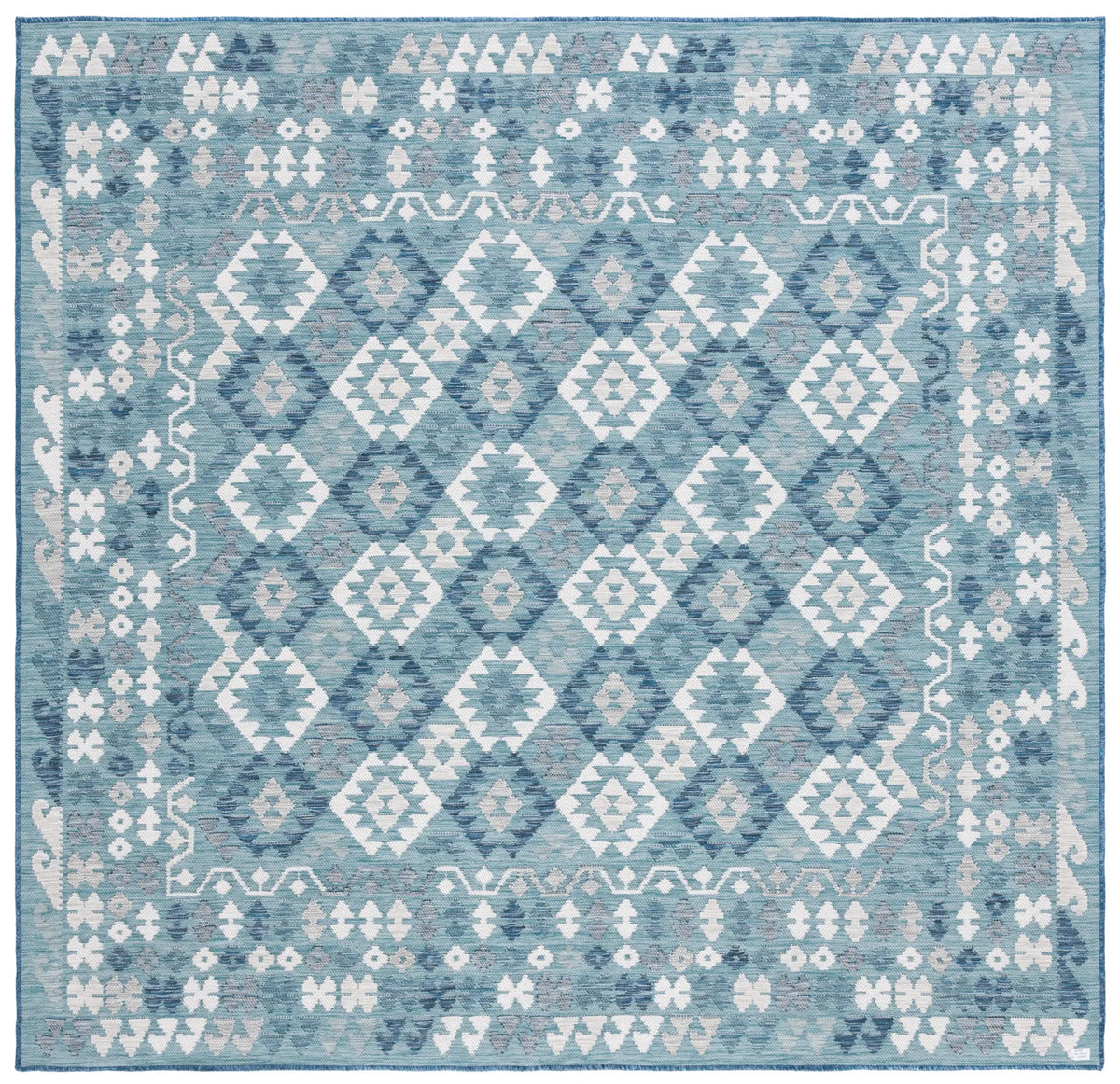 Safavieh Sunrise 6'-7" x 6'-7" Rug in Grey / Blue Ivory