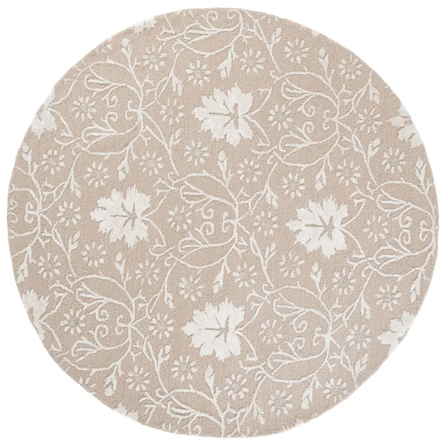 Safavieh Glamour 6'-0" x 6'-0" Rug in Beige / Ivory
