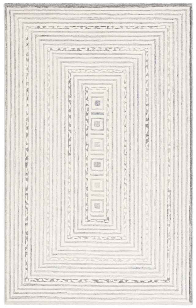 Safavieh Ebony 4'-0" x 6'-0" Rug in Ivory / Grey